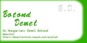 botond demel business card